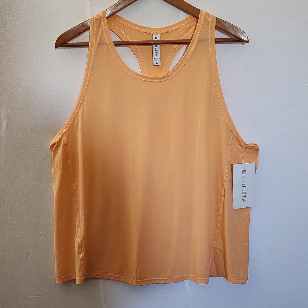 Athleta Ultimate Tank Top Shirt Women's Size 1X Cooling Athletic Longer Length